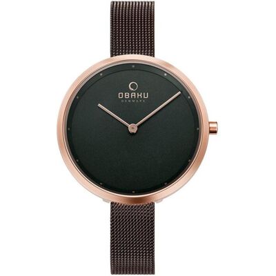 Obaku, Armbanduhr, - Dok Walnut V227LXVNMN, (Analoguhr) Obaku, Armbanduhr, - Dok Walnut V227LXVNMN, (Analoguhr)