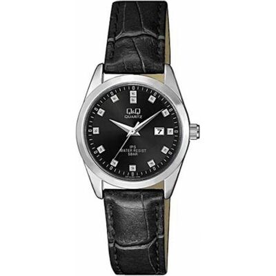 Q&Q, Armbanduhr, FASHION Mod. QZ13J302Y, Silber, Schwarz, (Analoguhr, 30 mm) Q&Q, Armbanduhr, FASHION Mod. QZ13J302Y, Silber, Schwarz, (Analoguhr, 30 mm)