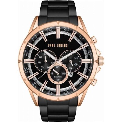 Paul Lorens, Armbanduhr, Herrenuhr PL13605B-1A4, Rosa, (Analoguhr, Chronograph) Paul Lorens, Armbanduhr, Herrenuhr PL13605B-1A4, Rosa, (Analoguhr, Chronograph)