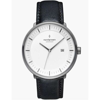 Nordgreen, Armbanduhr, PH40GMLEBLXX Philosopher, Grau, (Analoguhr) Nordgreen, Armbanduhr, PH40GMLEBLXX Philosopher, Grau, (Analoguhr)