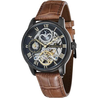 Thomas Earnshaw, Armbanduhr, ES-8006-10 Herrenuhr Longitude Automatik 44mm 5ATM, Schwarz Thomas Earnshaw, Armbanduhr, ES-8006-10 Herrenuhr Longitude Automatik 44mm 5ATM, Schwarz