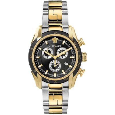 Versace, Armbanduhr, VE2I00421, Gold, Silber, (Chronograph, 44 mm) Versace, Armbanduhr, VE2I00421, Gold, Silber, (Chronograph, 44 mm)