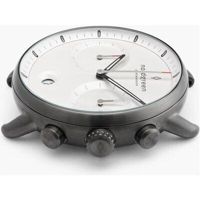Nordgreen, Armbanduhr, PI42GMLEBRXX, Weiss, Braun, Grau, (Analoguhr, Chronograph) Nordgreen, Armbanduhr, PI42GMLEBRXX, Weiss, Braun, Grau, (Analoguhr, Chronograph)