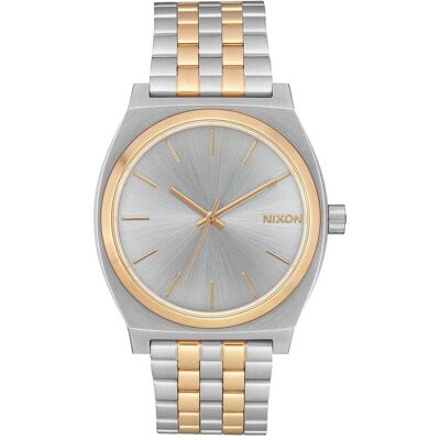 Nixon, Armbanduhr, Time Teller Silver Gold, Silber, (Analoguhr, 37 mm) Nixon, Armbanduhr, Time Teller Silver Gold, Silber, (Analoguhr, 37 mm)
