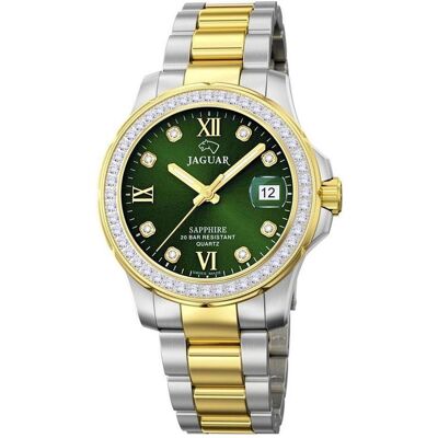 Jaguar, Armbanduhr, Woman, Silber, Gold, (Analoguhr, Swiss Made, 34.50 mm) Jaguar, Armbanduhr, Woman, Silber, Gold, (Analoguhr, Swiss Made, 34.50 mm)