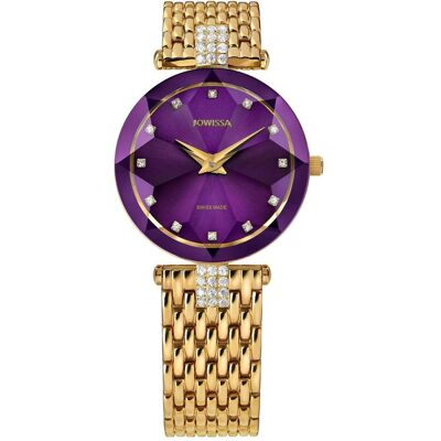 Jowissa, Armbanduhr, Facet Strass, Gold, (Analoguhr, 30 mm) Jowissa, Armbanduhr, Facet Strass, Gold, (Analoguhr, 30 mm)