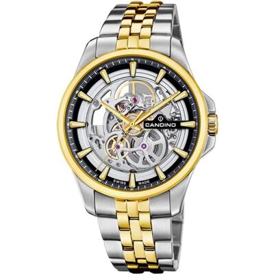 Candino, Armbanduhr, Automatic, Silber, Gold, Mehrfarbig, Schwarz, (Analoguhr, 42 mm) Candino, Armbanduhr, Automatic, Silber, Gold, Mehrfarbig, Schwarz, (Analoguhr, 42 mm)