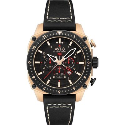 AVI-8, Armbanduhr, AV-4100-06, Schwarz, (Chronograph) AVI-8, Armbanduhr, AV-4100-06, Schwarz, (Chronograph)