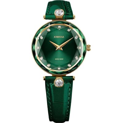 Jowissa, Armbanduhr, J5.832.M, Gold, Grün, (Analoguhr, Swiss Made, 30 mm) Jowissa, Armbanduhr, J5.832.M, Gold, Grün, (Analoguhr, Swiss Made, 30 mm)