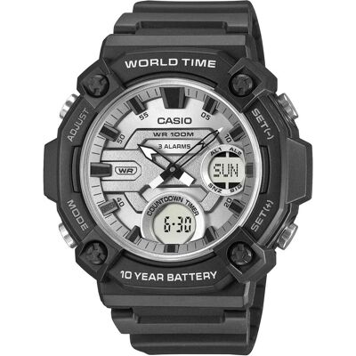Casio Armbanduhr, Collection AEQ-120W-7A, Schwarz, Gold, Grau, (52 mm) Casio Armbanduhr, Collection AEQ-120W-7A, Schwarz, Gold, Grau, (52 mm)