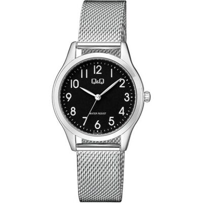 Q&Q, Armbanduhr, Analogovà hodinky Q02A-004PY, Silber, (Analoguhr, 33 mm) Q&Q, Armbanduhr, Analogovà hodinky Q02A-004PY, Silber, (Analoguhr, 33 mm)