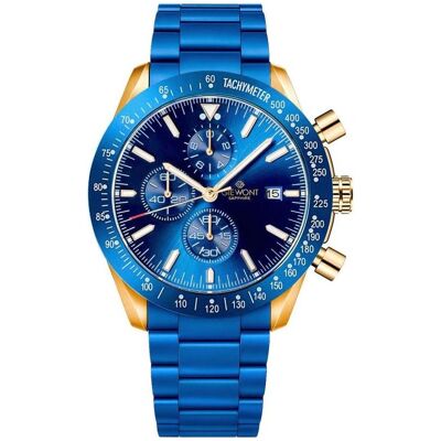 Giewont, Armbanduhr, Zegarek Zegarek Męski Chronograph Sapphire Niebiesko Miedziany GW8720-B5, Rot, Blau, Kupfer, (Analoguhr, Chronograph, 44 mm) Giewont, Armbanduhr, Zegarek Zegarek Męski Chronograph Sapphire Niebiesko Miedziany GW8720-B5, Rot, Blau, Kupfer, (Analoguhr, Chronograph, 44 mm)