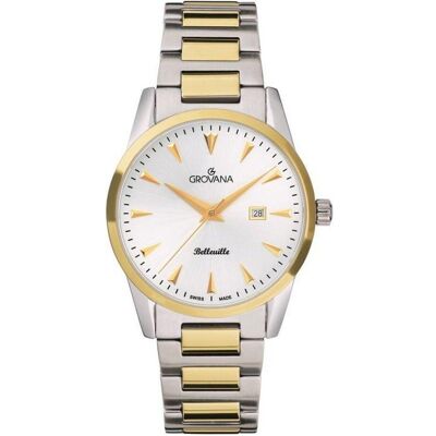 Grovana, Armbanduhr, Belleville Boulevard-Kollektion – Schweizer Montre-Quarz, Silber, (Swiss Made) Grovana, Armbanduhr, Belleville Boulevard-Kollektion – Schweizer Montre-Quarz, Silber, (Swiss Made)