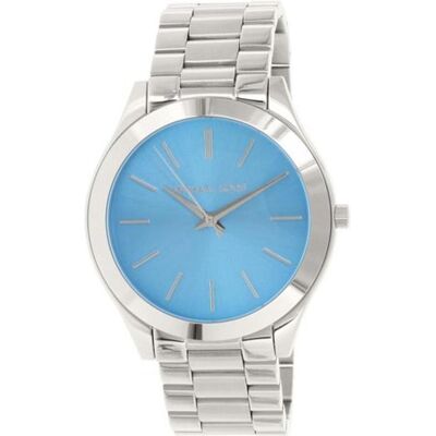 Michael Kors, Armbanduhr, Orologio in Acciaio Inossidabile Blu Argento, Silber, (42 mm) Michael Kors, Armbanduhr, Orologio in Acciaio Inossidabile Blu Argento, Silber, (42 mm)
