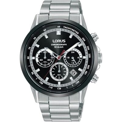 Lorus, Armbanduhr, RT397JX9, Silber, Schwarz, (Analoguhr, Chronograph, 42 mm) Lorus, Armbanduhr, RT397JX9, Silber, Schwarz, (Analoguhr, Chronograph, 42 mm)
