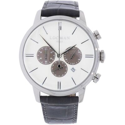 Locman, Armbanduhr, Italy Armbanduhr 1960 Chrono grau Ref. 0254, Grau, (Chronograph, 42 mm) Locman, Armbanduhr, Italy Armbanduhr 1960 Chrono grau Ref. 0254, Grau, (Chronograph, 42 mm)