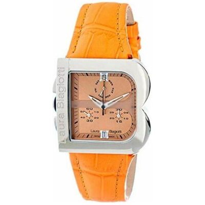 Laura Biagiotti, Armbanduhr, Damenuhr LB0002L-NA (Ø 33 mm), Silber, Orange, (33 mm) Laura Biagiotti, Armbanduhr, Damenuhr LB0002L-NA (Ø 33 mm), Silber, Orange, (33 mm)