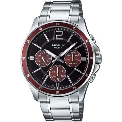 Casio Armbanduhr, Collection, Schwarz, Grau, Silber, (43.50 mm) Casio Armbanduhr, Collection, Schwarz, Grau, Silber, (43.50 mm)
