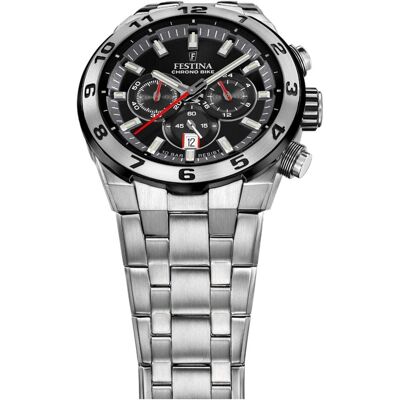 Festina, Armbanduhr, F20670/6 Chrono Bike, Silber, (Analoguhr, Chronograph, 44.50 mm) Festina, Armbanduhr, F20670/6 Chrono Bike, Silber, (Analoguhr, Chronograph, 44.50 mm)