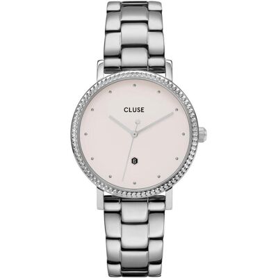 Cluse, Armbanduhr, Le Couronnement Three Link Silver, Silber, (Analoguhr, 33 mm) Cluse, Armbanduhr, Le Couronnement Three Link Silver, Silber, (Analoguhr, 33 mm)