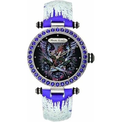 Marc Ecko, Armbanduhr, Damenuhr E15087M1 (Ø 40 mm), Schwarz, Weiss, Silber, (40 mm) Marc Ecko, Armbanduhr, Damenuhr E15087M1 (Ø 40 mm), Schwarz, Weiss, Silber, (40 mm)
