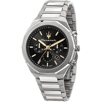 Maserati, Armbanduhr, Stile, Silber, (Chronograph, 45 mm) Maserati, Armbanduhr, Stile, Silber, (Chronograph, 45 mm)