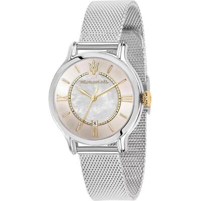 Maserati, Armbanduhr, Epoca, Silber, (Analoguhr, 34 mm) Maserati, Armbanduhr, Epoca, Silber, (Analoguhr, 34 mm)
