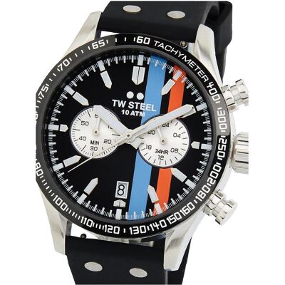 TW-Steel, Armbanduhr, VS123 Volante, Blau, Rot, Schwarz, Silber, (Analoguhr, Chronograph, 45 mm) TW-Steel, Armbanduhr, VS123 Volante, Blau, Rot, Schwarz, Silber, (Analoguhr, Chronograph, 45 mm)