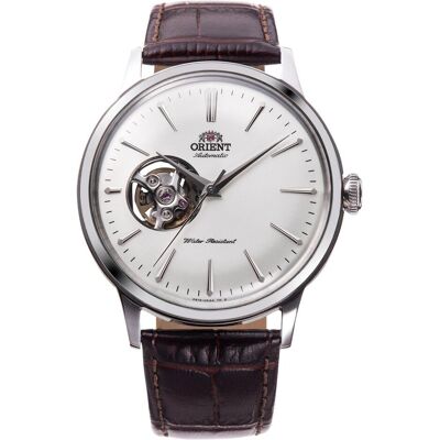 Orient, Armbanduhr, Classic Bambino Open Heart, Braun, (Analoguhr, 40 mm) Orient, Armbanduhr, Classic Bambino Open Heart, Braun, (Analoguhr, 40 mm)