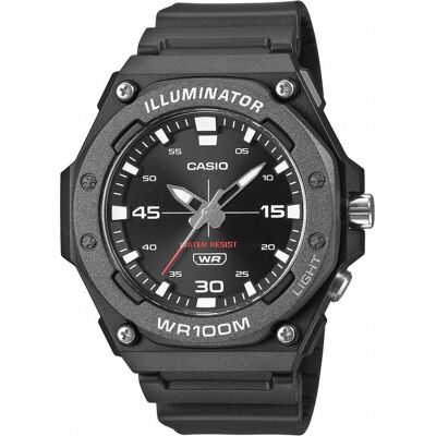 Casio Armbanduhr, MW-620H-1AVDF Herrenuhr + BOX, Schwarz, Rot, Silber, (46.10 mm) Casio Armbanduhr, MW-620H-1AVDF Herrenuhr + BOX, Schwarz, Rot, Silber, (46.10 mm)