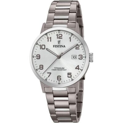 Festina, Armbanduhr, Titan, Grau, (Analoguhr, 40 mm) Festina, Armbanduhr, Titan, Grau, (Analoguhr, 40 mm)