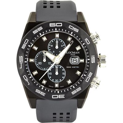 Locman, Armbanduhr, Italy Herrenuhr Stealth Chronograph grau Ref. 0217, Grau, (Chronograph, 46 mm) Locman, Armbanduhr, Italy Herrenuhr Stealth Chronograph grau Ref. 0217, Grau, (Chronograph, 46 mm)