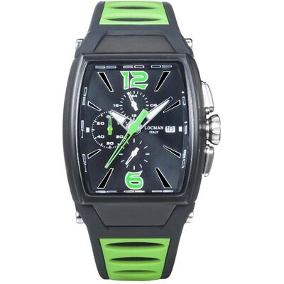 Locman, Armbanduhr, Italy Herrenuhr Tremila Chrono grün Ref. 0550, Grün, (Chronograph, 50 mm) Locman, Armbanduhr, Italy Herrenuhr Tremila Chrono grün Ref. 0550, Grün, (Chronograph, 50 mm)