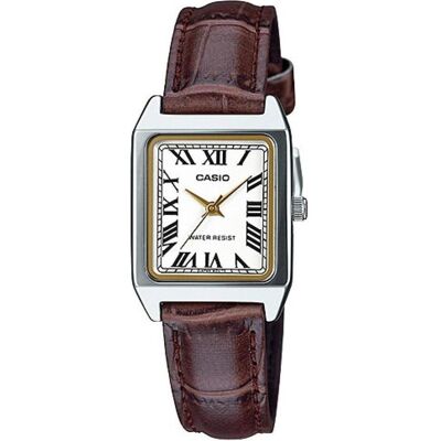 Casio Armbanduhr, LTP-V007L-7B2, Braun, Weiss, Grau, Silber, (Analoguhr, 22 mm) Casio Armbanduhr, LTP-V007L-7B2, Braun, Weiss, Grau, Silber, (Analoguhr, 22 mm)
