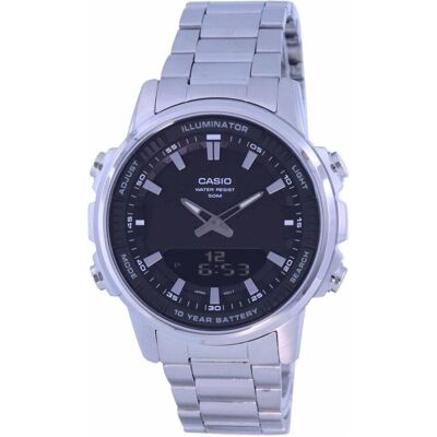 Casio Armbanduhr, Enticer World Time Telememo, Silber, (Sportuhr, 47 mm) Casio Armbanduhr, Enticer World Time Telememo, Silber, (Sportuhr, 47 mm)