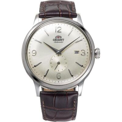 Orient, Armbanduhr, Classic Bambino Small Seconds - RA-AP0003S, Braun, Silber, (Analoguhr, 40 mm) Orient, Armbanduhr, Classic Bambino Small Seconds - RA-AP0003S, Braun, Silber, (Analoguhr, 40 mm)
