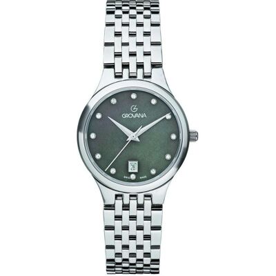 Grovana, Armbanduhr, Kensington Lady-Kollektion – Montre-Quarz, hergestellt in der Schweiz, Schwarz, (Swiss Made) Grovana, Armbanduhr, Kensington Lady-Kollektion – Montre-Quarz, hergestellt in der Schweiz, Schwarz, (Swiss Made)