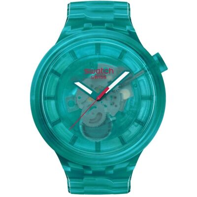 Swatch, Armbanduhr, SB05L101, Türkis, Blau, (Swiss Made, 47 mm) Swatch, Armbanduhr, SB05L101, Türkis, Blau, (Swiss Made, 47 mm)