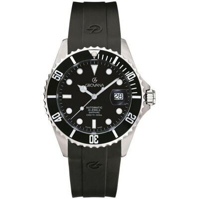 Grovana, Armbanduhr, Key West Surf-Kollektion – Schweizer Automatikuhr, Schwarz, (Swiss Made) Grovana, Armbanduhr, Key West Surf-Kollektion – Schweizer Automatikuhr, Schwarz, (Swiss Made)