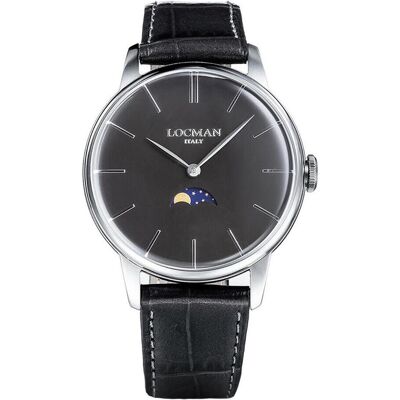 Locman, Armbanduhr, Italy Herrenuhr 1960 Solo Tempo Ref. 0256, Schwarz, (Analoguhr, 41 mm) Locman, Armbanduhr, Italy Herrenuhr 1960 Solo Tempo Ref. 0256, Schwarz, (Analoguhr, 41 mm)