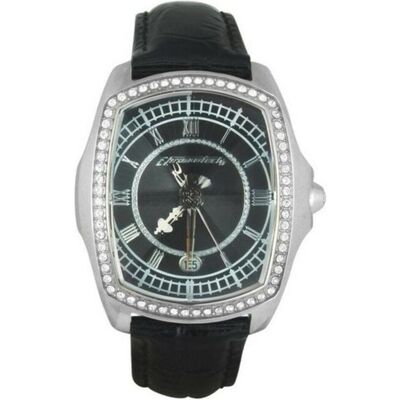 Chronotech, Armbanduhr, Damenuhr CT7896LS-92 (Ø 34 mm), Schwarz, Silber, (Analoguhr, 34 mm) Chronotech, Armbanduhr, Damenuhr CT7896LS-92 (Ø 34 mm), Schwarz, Silber, (Analoguhr, 34 mm)