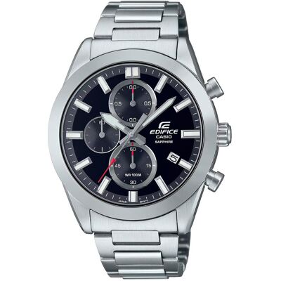 Casio Armbanduhr, Edifice EFB-710D-1AVUEF (198), Silber, Schwarz, Grau, (Chronograph, 41 mm) Casio Armbanduhr, Edifice EFB-710D-1AVUEF (198), Silber, Schwarz, Grau, (Chronograph, 41 mm)
