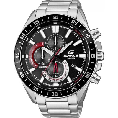 Casio Armbanduhr, Edifice, Silber, (Chronograph, 50 mm) Casio Armbanduhr, Edifice, Silber, (Chronograph, 50 mm)
