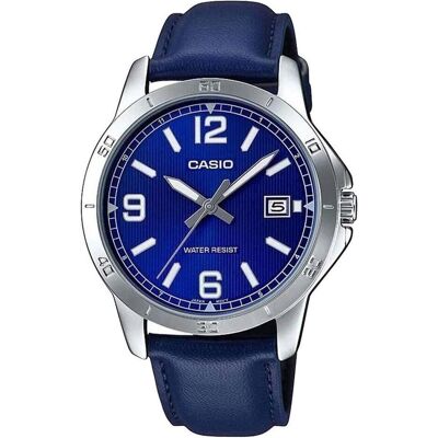 Casio Armbanduhr, Enticer Gent, Weiss, Silber, Blau, (41.50 mm) Casio Armbanduhr, Enticer Gent, Weiss, Silber, Blau, (41.50 mm)