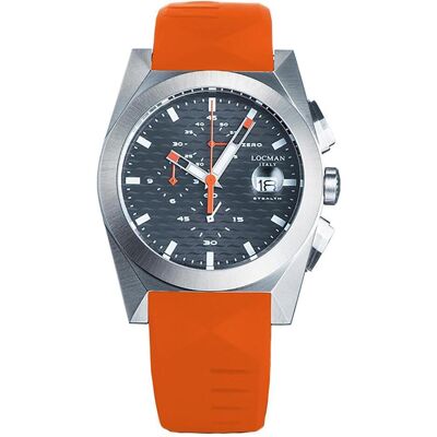 Locman, Armbanduhr, Italy Herrenuhr Stealth Chrono orange Ref. 0812, Orange, (Chronograph, 41 mm) Locman, Armbanduhr, Italy Herrenuhr Stealth Chrono orange Ref. 0812, Orange, (Chronograph, 41 mm)