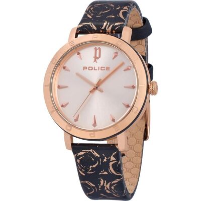 Police, Armbanduhr, Ponta, Schwarz, Rosa, Gold, (Analoguhr, 36 mm) Police, Armbanduhr, Ponta, Schwarz, Rosa, Gold, (Analoguhr, 36 mm)