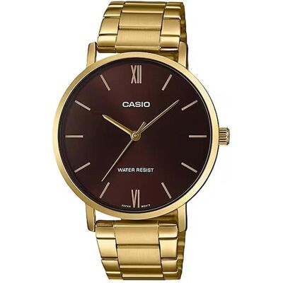 Casio Armbanduhr, MTP-VT01G-5B, Gold, (40 mm) Casio Armbanduhr, MTP-VT01G-5B, Gold, (40 mm)