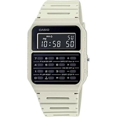 Casio Armbanduhr, D249, Weiss, Schwarz, Beige, (35 mm) Casio Armbanduhr, D249, Weiss, Schwarz, Beige, (35 mm)