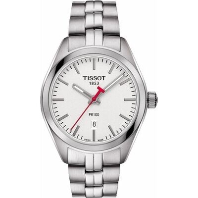 Tissot, Armbanduhr, PR 100 Lady NBA, Silber, (Analoguhr, Swiss Made, 33 mm) Tissot, Armbanduhr, PR 100 Lady NBA, Silber, (Analoguhr, Swiss Made, 33 mm)
