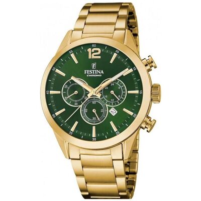 Festina, Armbanduhr, Herrenuhr in Grün, Grün, (Chronograph, 43.50 mm) Festina, Armbanduhr, Herrenuhr in Grün, Grün, (Chronograph, 43.50 mm)
